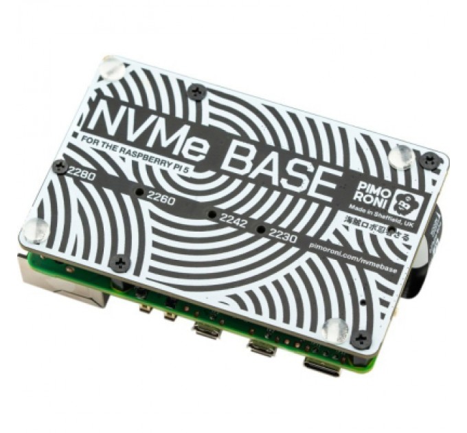 Додаткове обладнання до промислового ПК Pimoroni Плата розширення NVMe Base для Raspberry Pi 5 (PIM699)