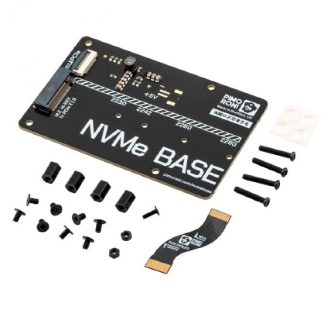 Додаткове обладнання до промислового ПК Pimoroni Плата розширення NVMe Base для Raspberry Pi 5 (PIM699)