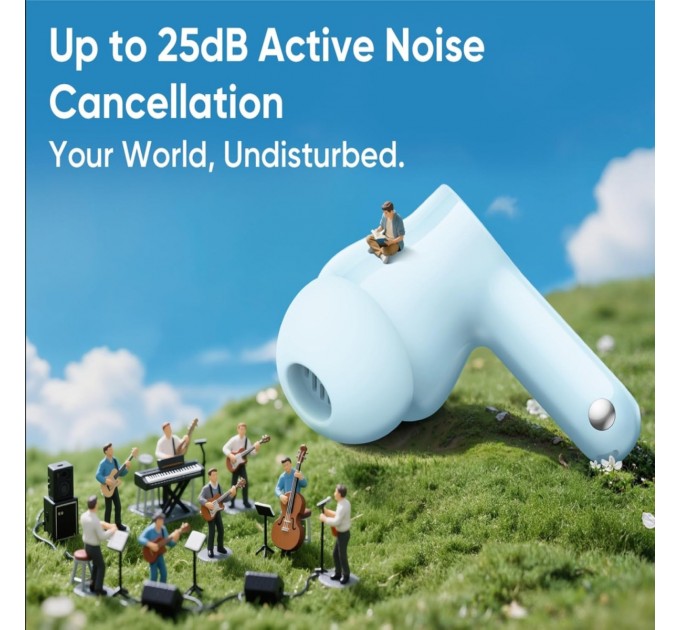 Bluetooth-гарнітура Realme Buds T200X Frost Blue_EU