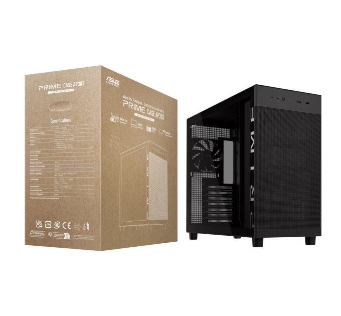 ASUS Корпус Asus Prime AP303 TG Black (90DC00V0-B39010)