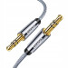 Essager Кабель мультимедійний 3.5mm M to 3.5mm M 5.0m gray Essager (EYP35-DYD0G)