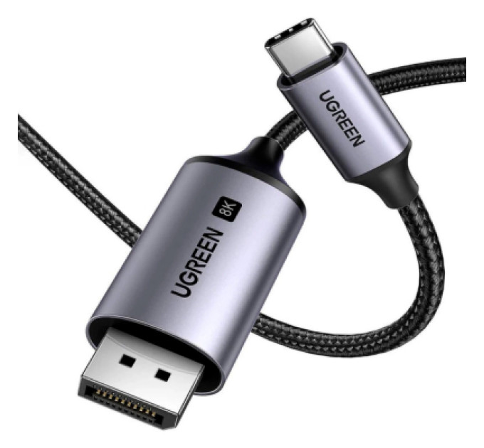 Ugreen Кабель мультимедійний USB-C to DisplayPort M 2.0m 8K CM556 black Ugreen (25158)