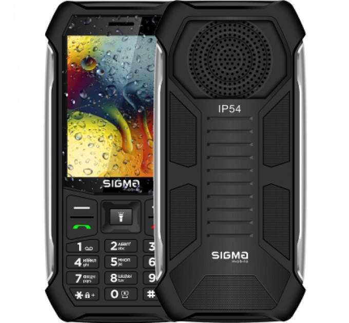 Мобільний телефон Sigma X-style 323 RAIN Black (4827798885710)