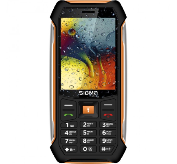 Мобільний телефон Sigma X-style 323 RAIN Black-Orange (4827798885727)