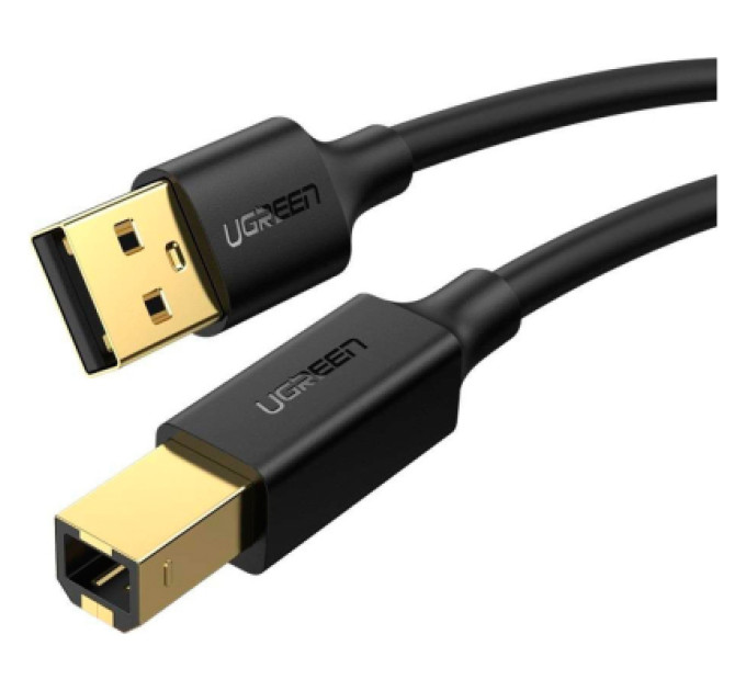 Ugreen Кабель для принтера USB 2.0 AM/BM 2.0m black Ugreen (20847)