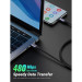 Ugreen Дата кабель USB-C to USB-C 2.0m 240W space gray Ugreen (90440)