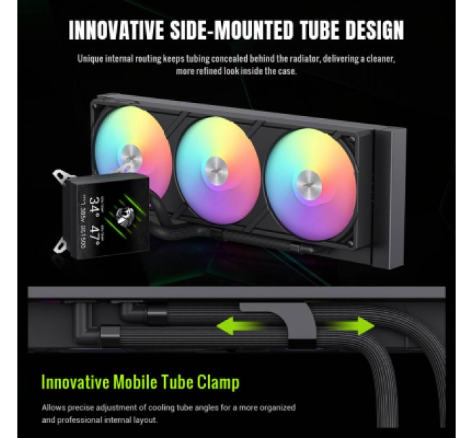 Система рідинного охолодження Gamemax GLACIER 360 LCD BK