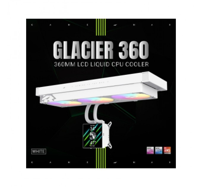 Система рідинного охолодження Gamemax GLACIER 360 LCD WH