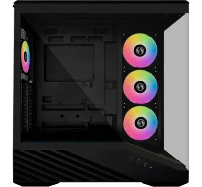 Корпус для ПК Lian Li V100R case with pre-installed four 120mm RGB PWM fan, Black (G99.V100RX.01)