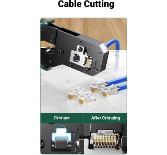 Інструмент Ugreen Обтискні кліщі NW136 Multifunctional Clamp Green (70683)