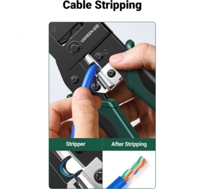 Інструмент Ugreen Обтискні кліщі NW136 Multifunctional Clamp Green (70683)