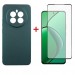 Чохол до мобільного телефона Dengos Realme 12 4G/5G Soft+glass Green (DG-KM-184)