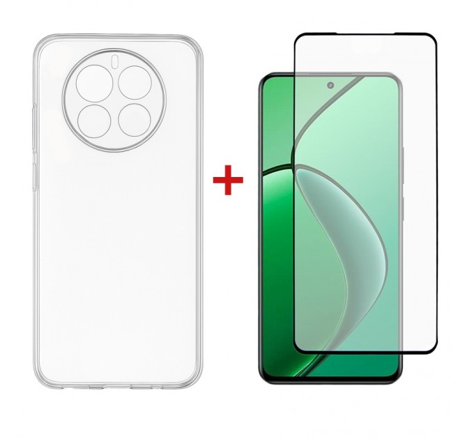 Чохол до мобільного телефона Dengos Realme 12 4G/5G TPU+glass Transparent (DG-KM-173)