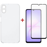 Чохол до мобільного телефона Dengos Samsung Galaxy A07 TPU+glass Transparent (DG-KM-170)