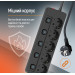 ColorWay Фільтр живлення СolorWay (CW-PSEA52SBK) 5 розеток, 2м, Black