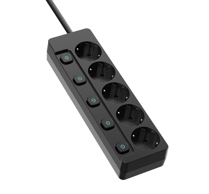 ColorWay Фільтр живлення СolorWay (CW-PSEA52SBK) 5 розеток, 2м, Black