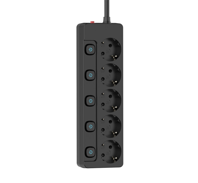 ColorWay Фільтр живлення СolorWay (CW-PSEA52SBK) 5 розеток, 2м, Black