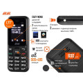 2E Мобiльний телефон 2E S180 2024 Black (694743653885)