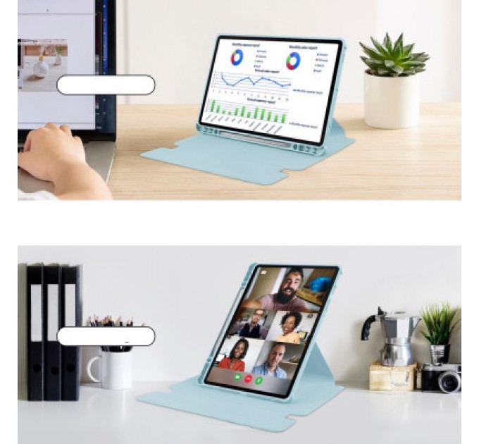 Чохол до планшета BeCover 360° Rotatable Samsung Tab S9 (SM-X710/SM-X716)/S9 FE (SM-X510/SM-X516B) 11.0" Light Blue (710435)