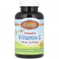 Вітамінно-мінеральний комплекс Carlson Вітамін С для дітей, 250 мг, смак мандарину, Kid's Chewable Vitamin C (CAR-03100)