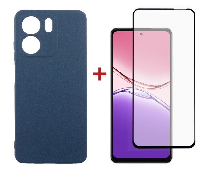 Чохол до мобільного телефона Dengos Oppo A5x Carbon+glass Blue (DG-KM-176)