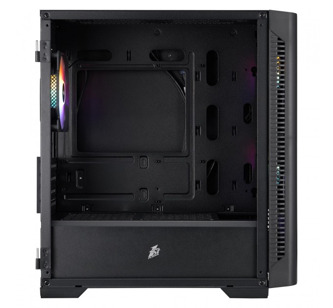 Корпус 1stPlayer D4-M-BK-2F1P-1F1 Black
