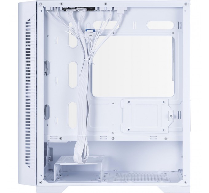 Корпус 1stPlayer D4-M-WH-2F1P-W-1F1-W White