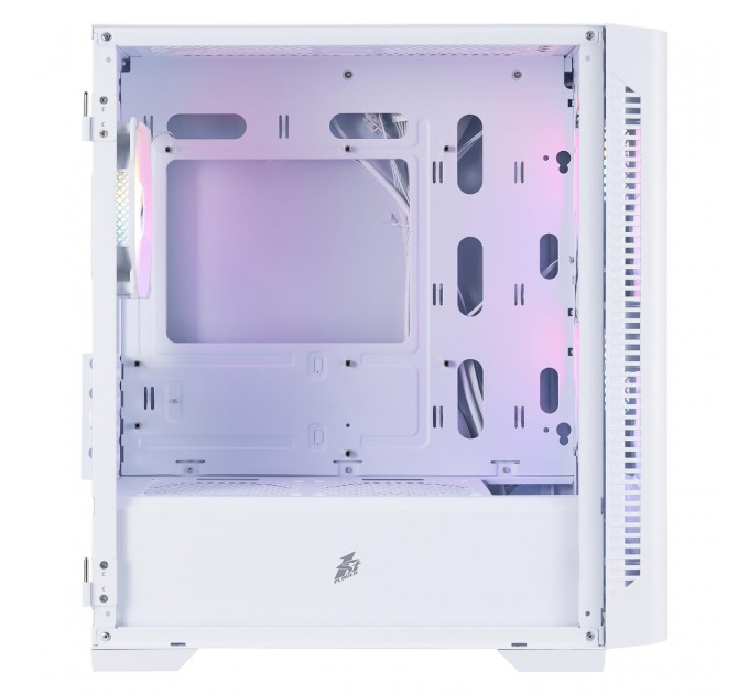 Корпус 1stPlayer D4-M-WH-2F1P-W-1F1-W White