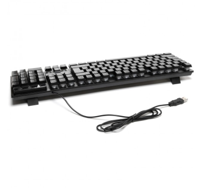 Клавіатура Hölmer K-01GS RGB Backlight USB UA Black (K-01GS)