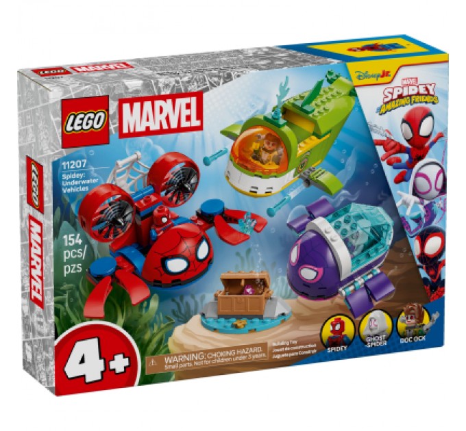 Конструктор LEGO Spidey Павук: Підводні транспортні засоби (11207)