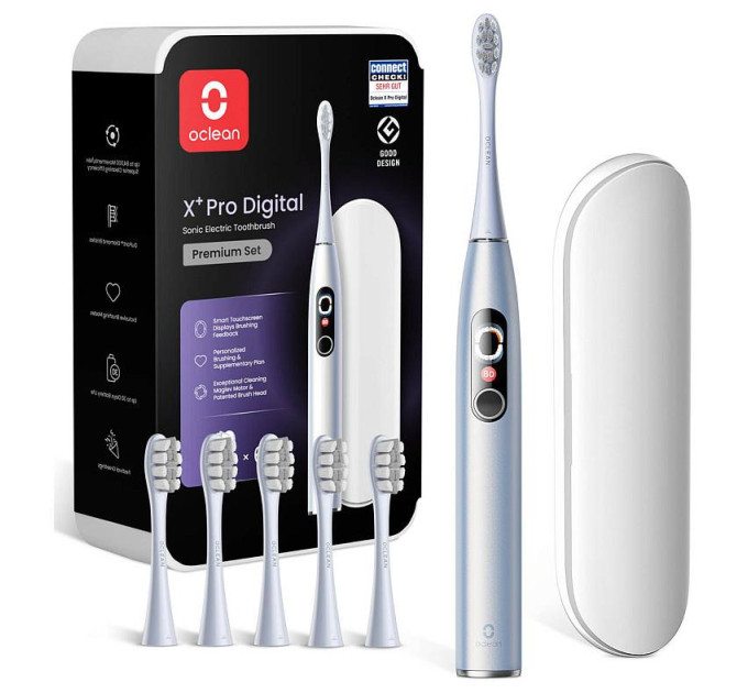 Oclean Електрична зубна щітка Oclean X Plus Pro Digital Silver