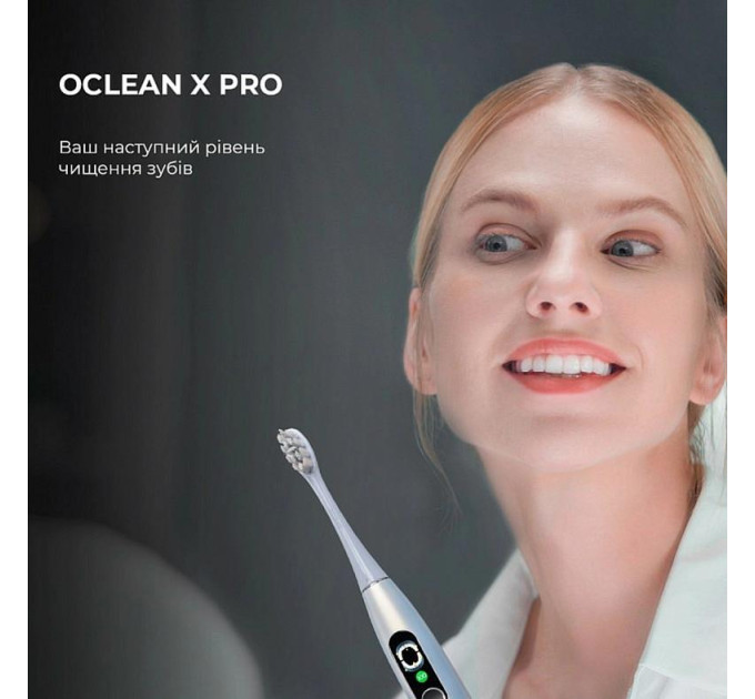 Oclean Електрична зубна щітка Oclean X Plus Pro Digital Silver