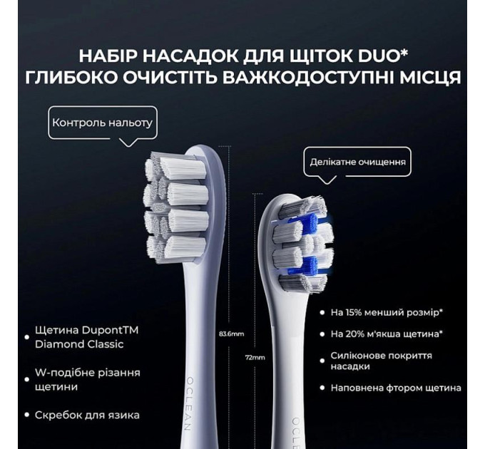 Oclean Електрична зубна щітка Oclean X Plus Pro Digital Silver