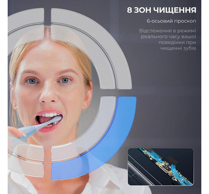 Oclean Електрична зубна щітка Oclean X Plus Pro Digital Silver
