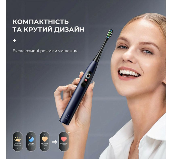 Oclean Електрична зубна щітка Oclean X Plus Pro Digital Blue