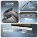 AXAGON Хаб концентратор AXAGON HMC-8HLSA USB-C 5Gbps 9in1 hub, Grey
