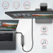 AXAGON Хаб концентратор AXAGON HMC-5G2 USB-C 10Gbps SPEEDSTER 5in1 hub (rev2.0), Grey
