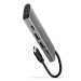 AXAGON Хаб концентратор AXAGON HMC-5G2 USB-C 10Gbps SPEEDSTER 5in1 hub (rev2.0), Grey