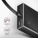AXAGON Хаб AXAGON HUE-F7A SuperSpeed USB-A FLAT hub, 1m USB-A cable, Black