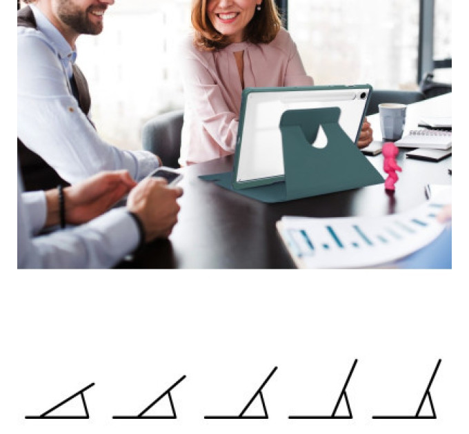 BeCover Чохол до планшета BeCover Keyboard 360° Rotatable Samsung Tab S9 (SM-X710/SM-X716)/S9 FE (SM-X510/SM-X516B) 11.0" Dark Gre (710428)