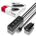 AXAGON Хаб AXAGON HUE-S2BP USB3.0 CHARGING hub, 1.2m Cable, MicroUSB Charging, Black