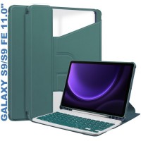 Чохол до планшета BeCover Keyboard 360° Rotatable Samsung Tab S9 (SM-X710/SM-X716)/S9 FE (SM-X510/SM-X516B) 11.0" Dark Gre (710428)