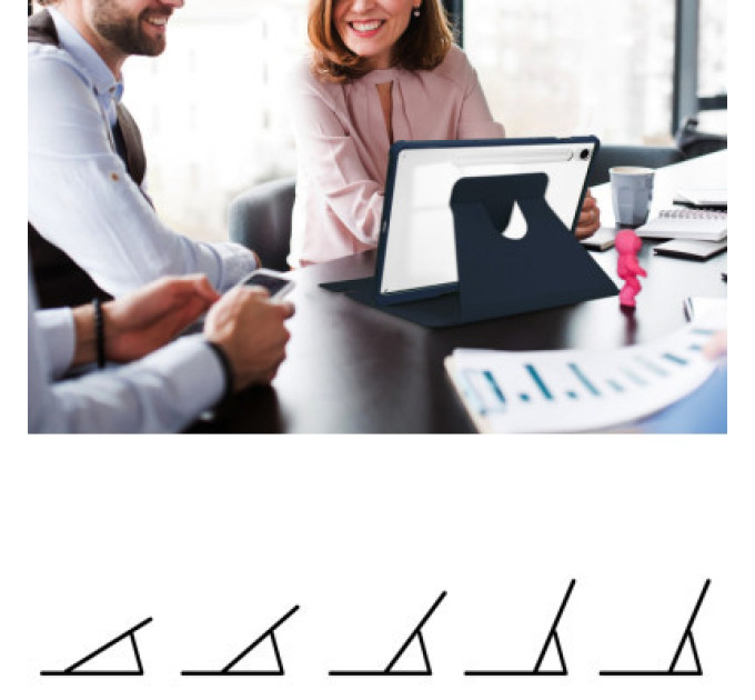 BeCover Чохол до планшета BeCover Keyboard 360° Rotatable Samsung Tab S9 (SM-X710/SM-X716)/S9 FE (SM-X510/SM-X516B) 11.0" Deep Blu (710427)