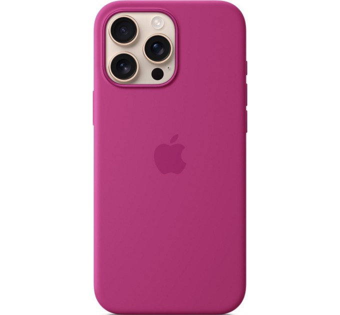 Чохол-накладка Apple Silicone Case with MagSafe для Apple iPhone 16 Pro Max Fuchsia (MYYX3)