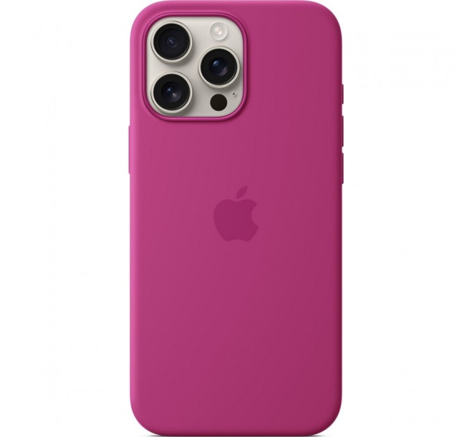 Чохол-накладка Apple Silicone Case with MagSafe для Apple iPhone 16 Pro Max Fuchsia (MYYX3)