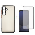 Dengos Чохол до мобільного телефона Dengos Matte Kit for Samsung Galaxy S25 FE case + glass Black (DG-KM-168)