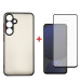 Dengos Чохол до мобільного телефона Dengos Matte Kit for Samsung Galaxy S25 FE case + glass Black (DG-KM-168)