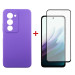 Dengos Чохол до мобільного телефона Dengos Carbon Kit for Xiaomi Redmi 15 4G case + glass Purple (DG-KM-164)