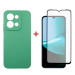 Dengos Чохол до мобільного телефона Dengos Soft Kit for Xiaomi Redmi 15C case + glass Mint (DG-KM-167)