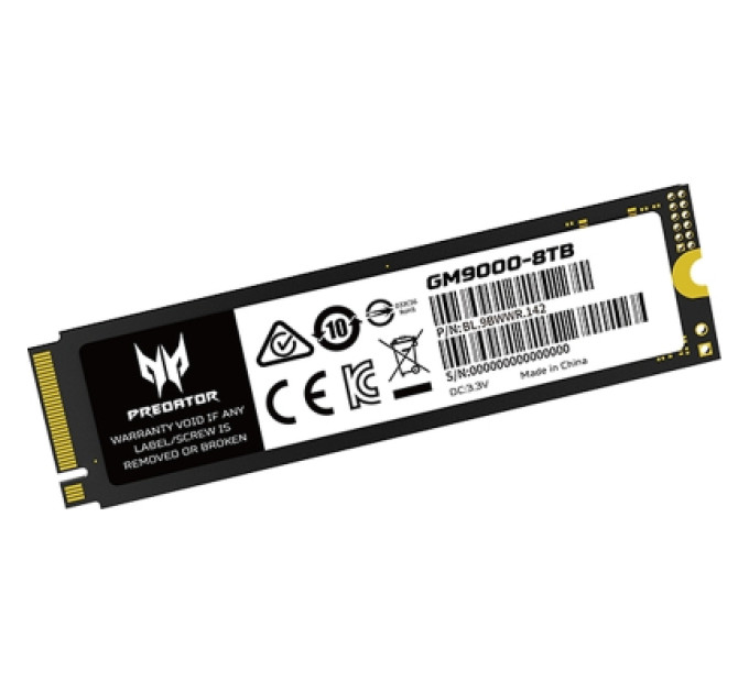 Acer Predator Накопичувач SSD M.2 2280 8TB GM9000 Acer Predator (BL.9BWWR.142)